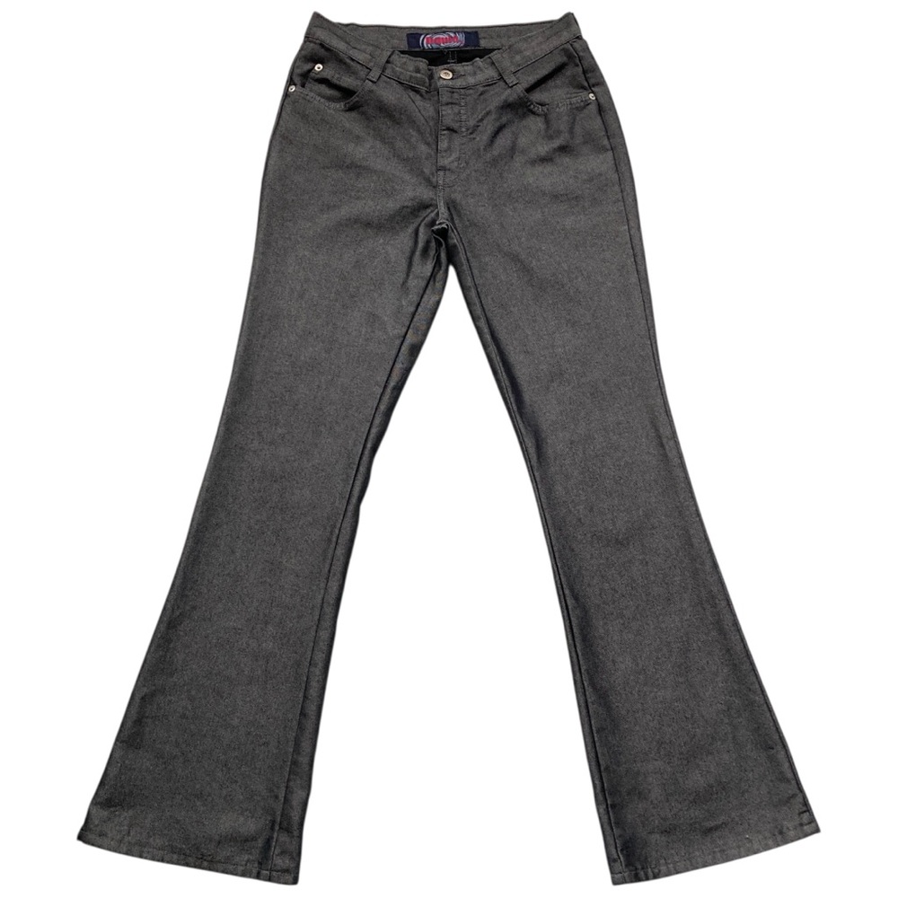 Vintage 90s Silver Flared Pants 🪙 - Picture 2 of 7